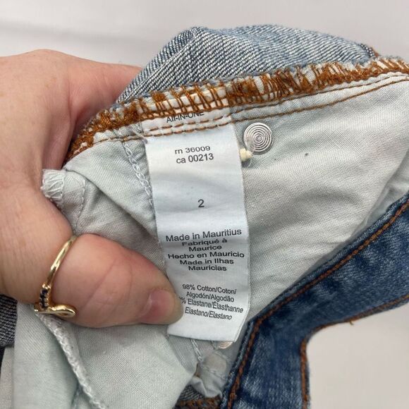 Calvin Klein Womens Straight Jeans Denim Stretch 5 Pocket Light Wash Blue Size 2 - Picture 3 of 11